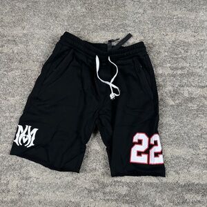 Amiri 22 Logo Black Shorts Mens Size Large
